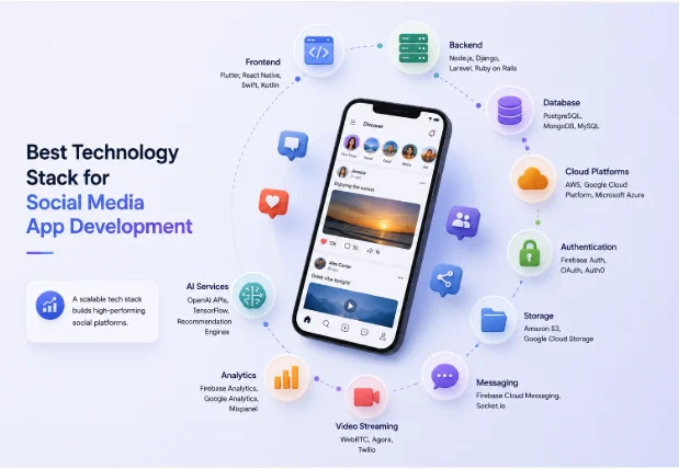 Best Technology Stack for Social Media App Development