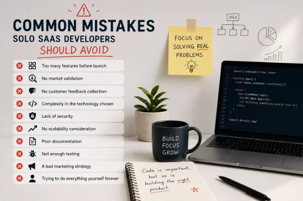 Common Mistakes Solo SaaS Developers Should Avoid